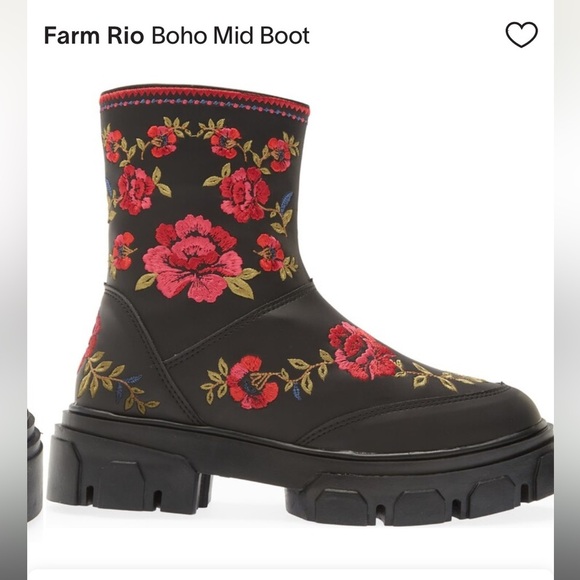 Farm Rio Boho Mid Boot Size 6.5 - Picture 1 of 13